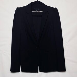 White House Black Market Black Tailored Single-Button Women Blazer Sz 10